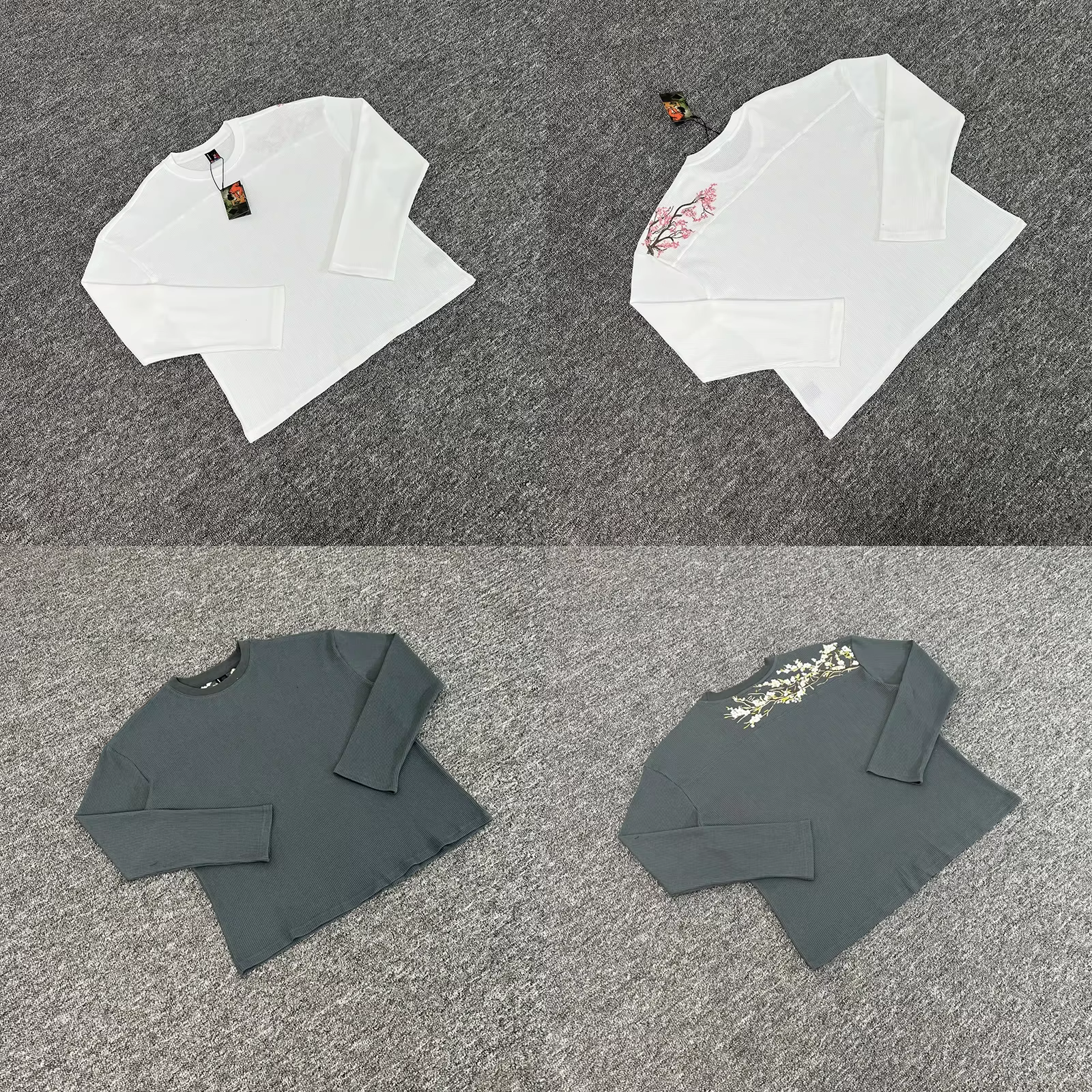 T-shirts à manches longues de haute qualité Derschutze Waffle