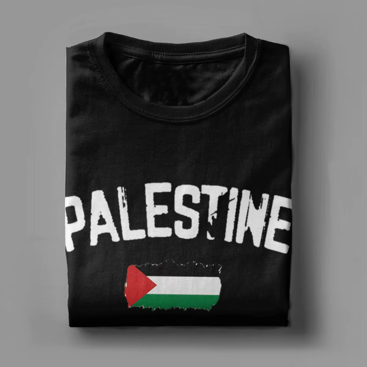 T-Shirt à Manches Courtes et Col Rond en Coton pour Homme