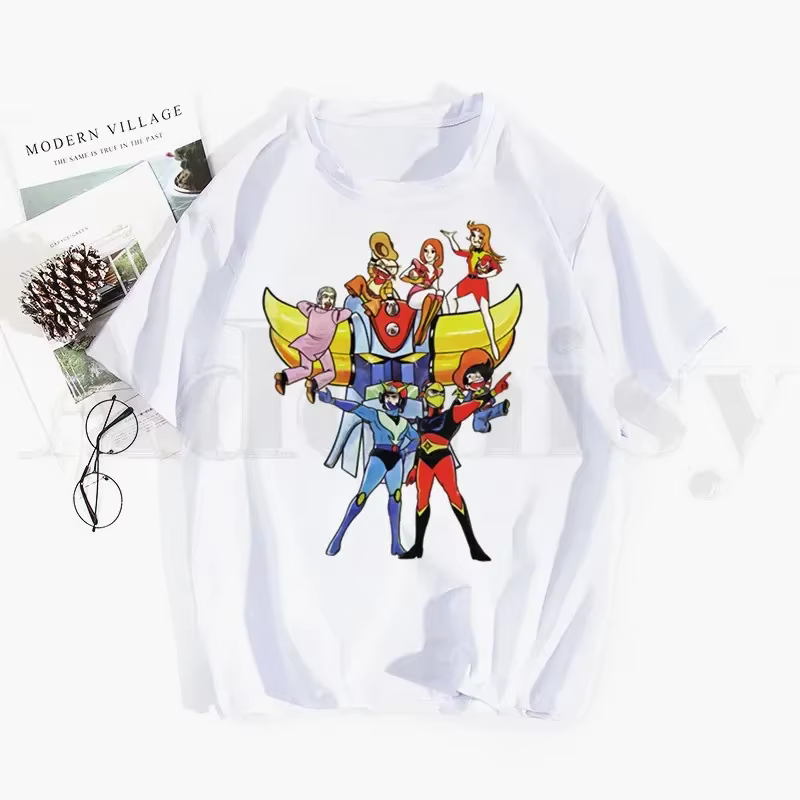 Grandizer japon Robot Anime Goldorak Goldrake t-shirt Hip Hop fille haut imprimé T-Shirts Harajuku
