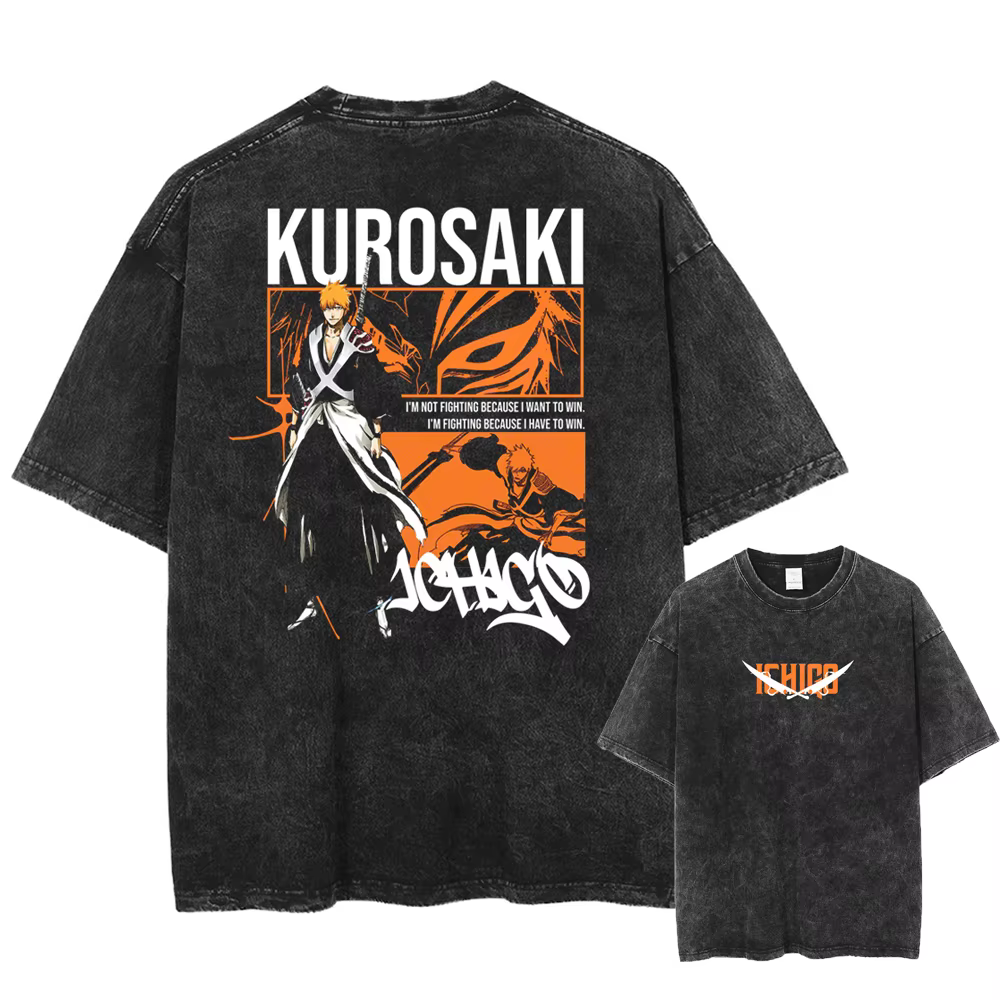 BLEACH Manga T-shirt graphique Zaraki Kenpachi imprimé