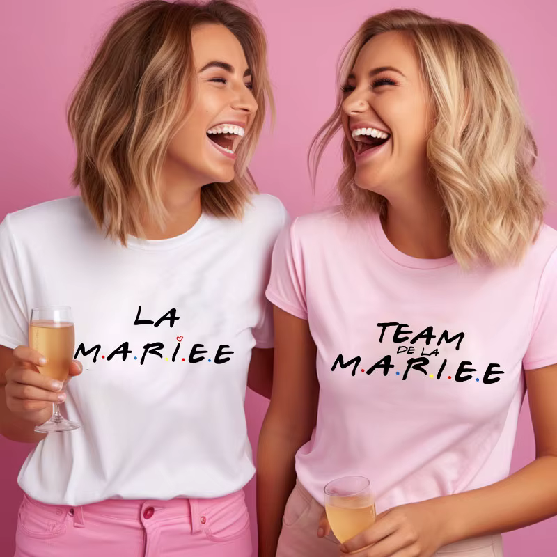 T-shirt de fête EVJF pour amies