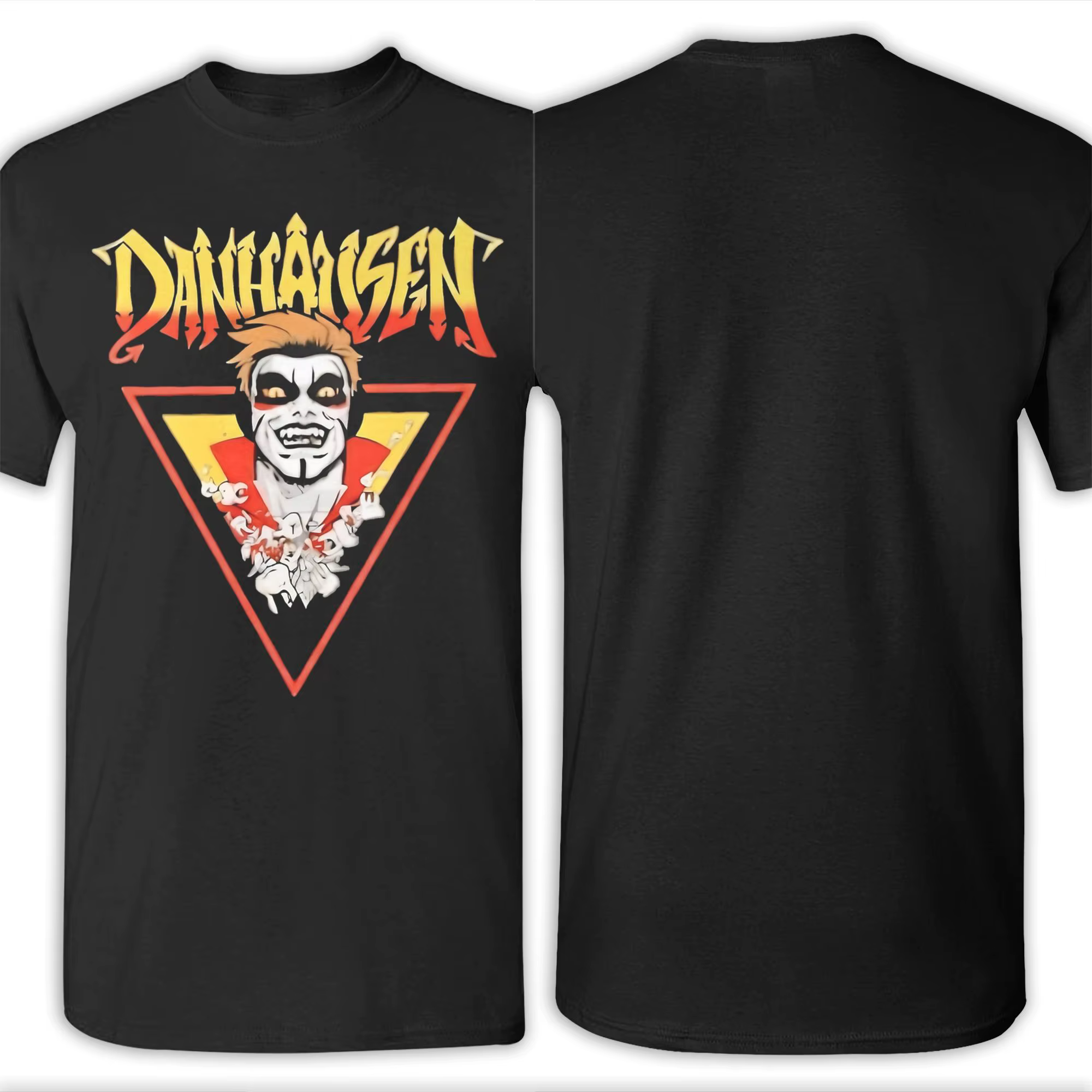 Danhausen Wrestler T-shirts pour hommes en coton vintage à col rond à manches courtes vêtements grande taille