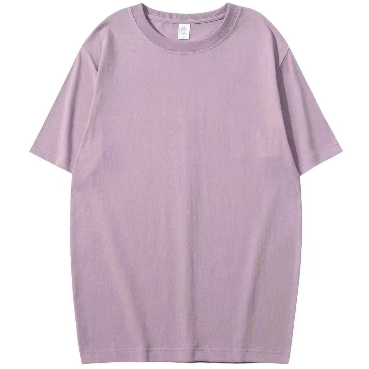 T-Shirt d'été à manches courtes violet pour hommes et femmes