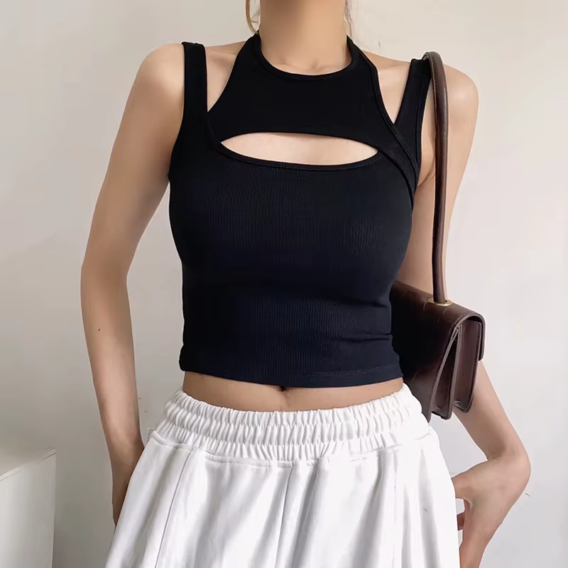 Asolls-Crop Top Y2K E-girl Hollow Out Corset Top