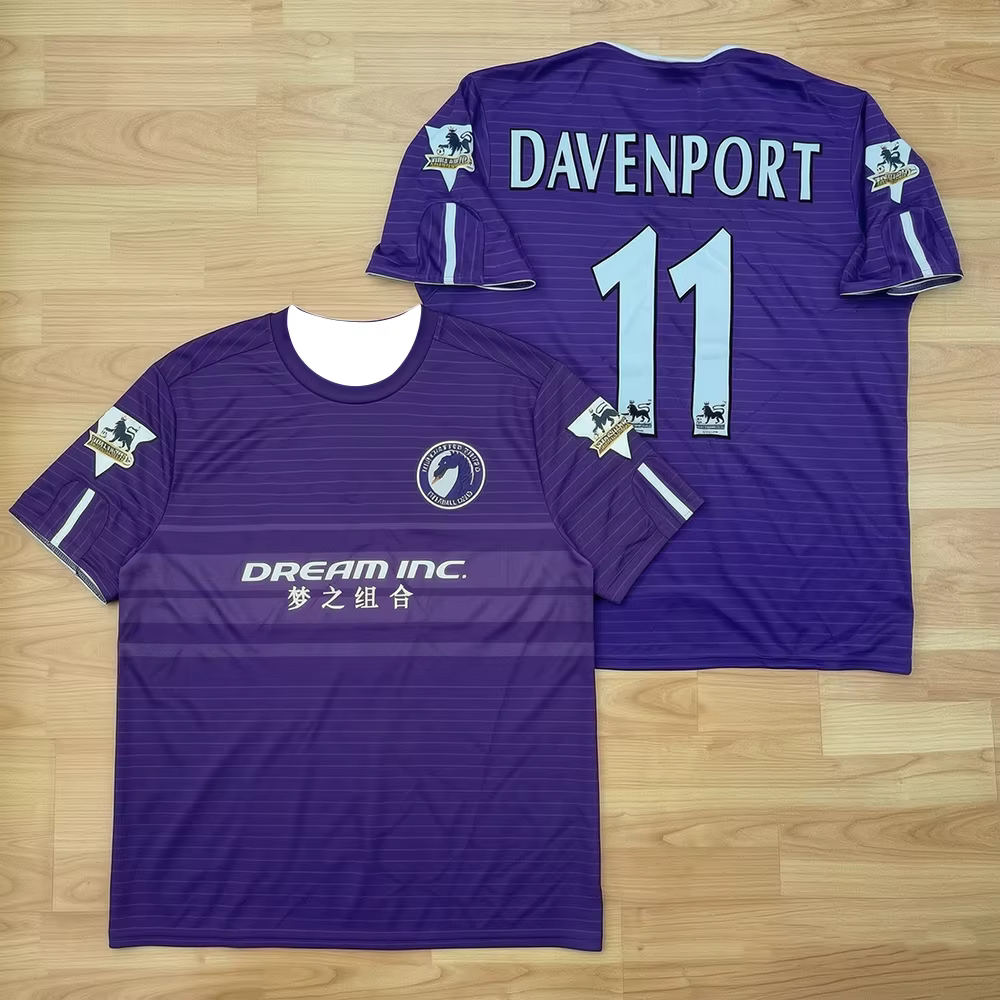 Maillot de football rétro unisexe Harchester United, vintage, Fletcher 8 11 Davenport Movie Dream Team, maillot de sport parent-enfant
