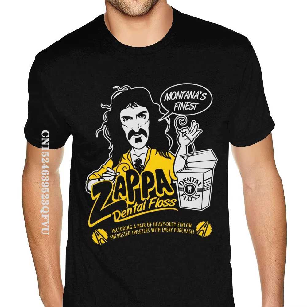 Frank ZNordz-T-shirt graphique noir pour homme, en coton, rétro, imprimé