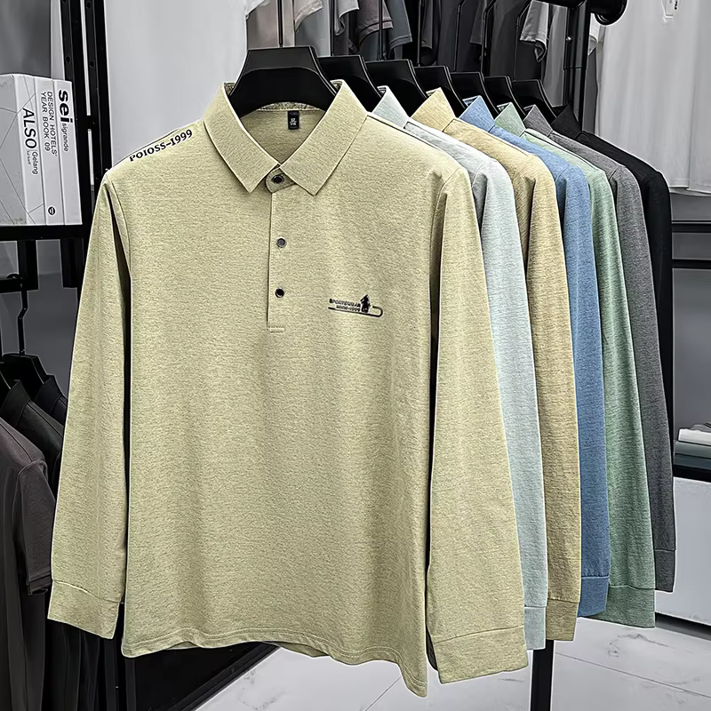 Polo à manches longues pour hommes