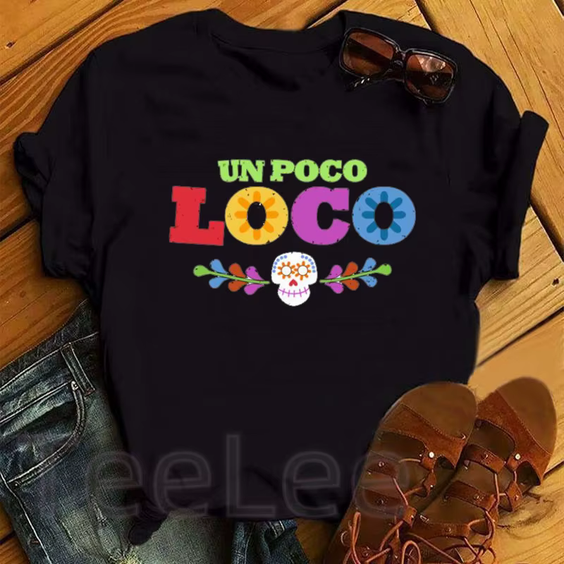T-shirts pour femmes avec imprimé Coco de dessin animé