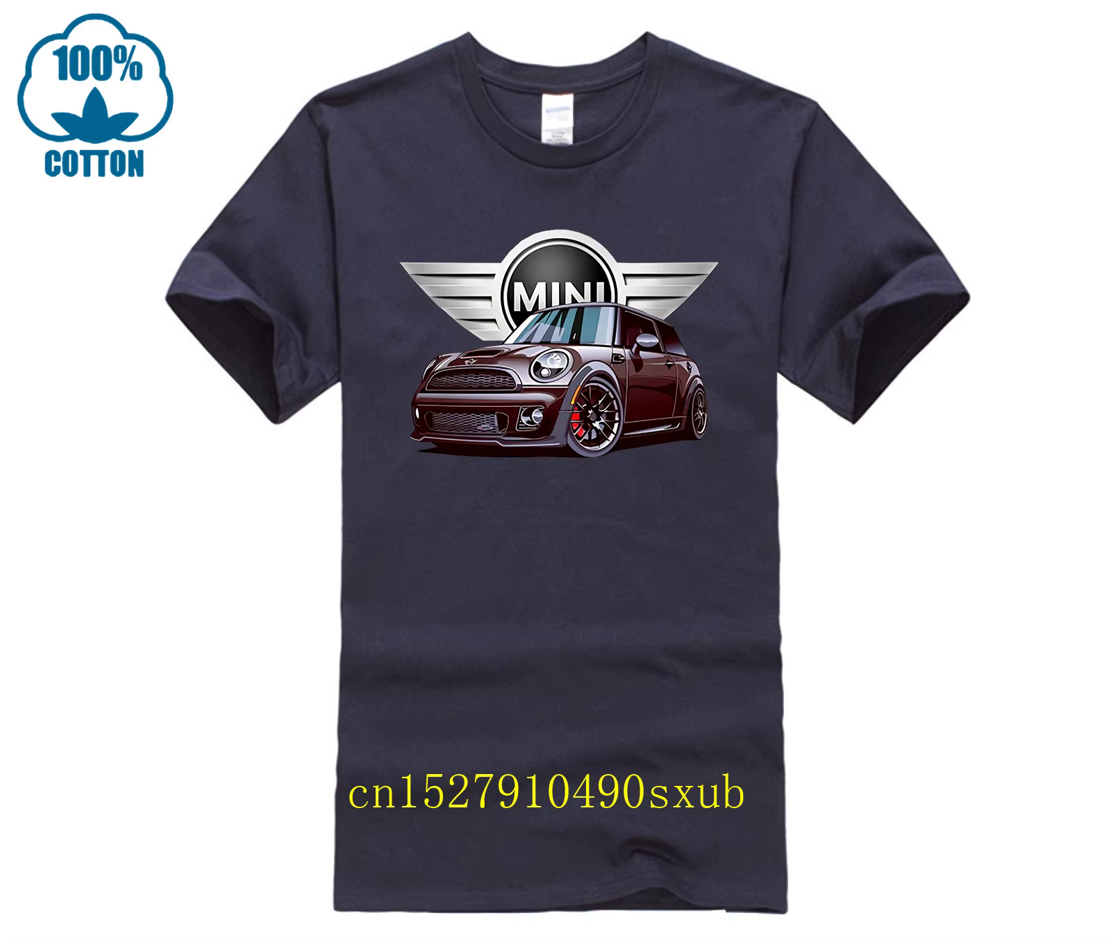 T-shirt col rond avec logo Mini Cooper Racing