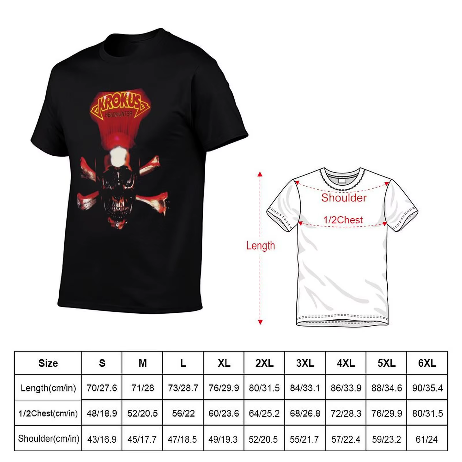 T-shirt décontracté avec logo krokus original, best-seller, pour hommes