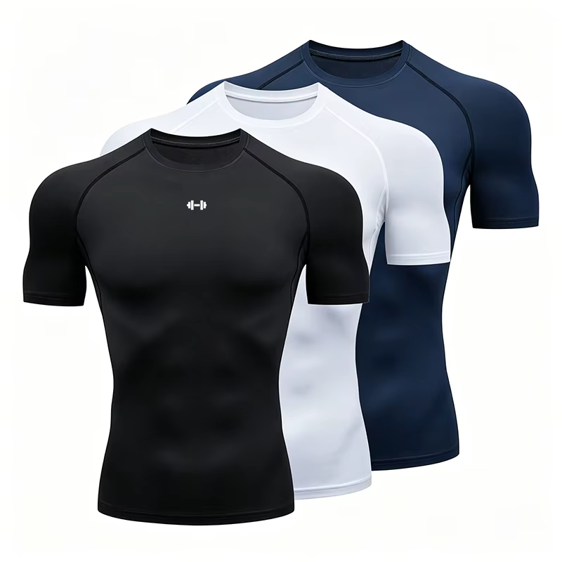 T-shirt de sport moulant pour homme