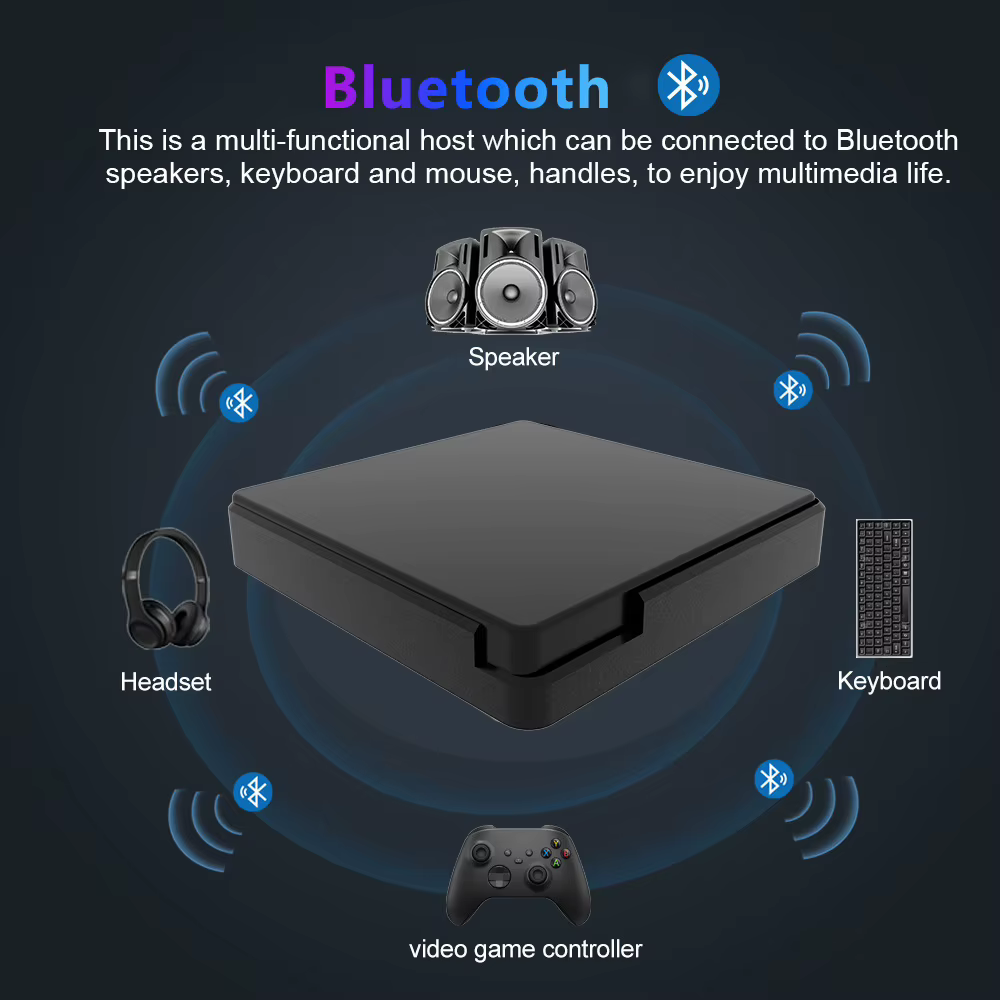 Boîtier TV Android, décodeur, double Wi-Fi 2.4G/5G, Android 14, télécommande vocale intelligente, lecteur multimédia, boîte TV Android pour la maison