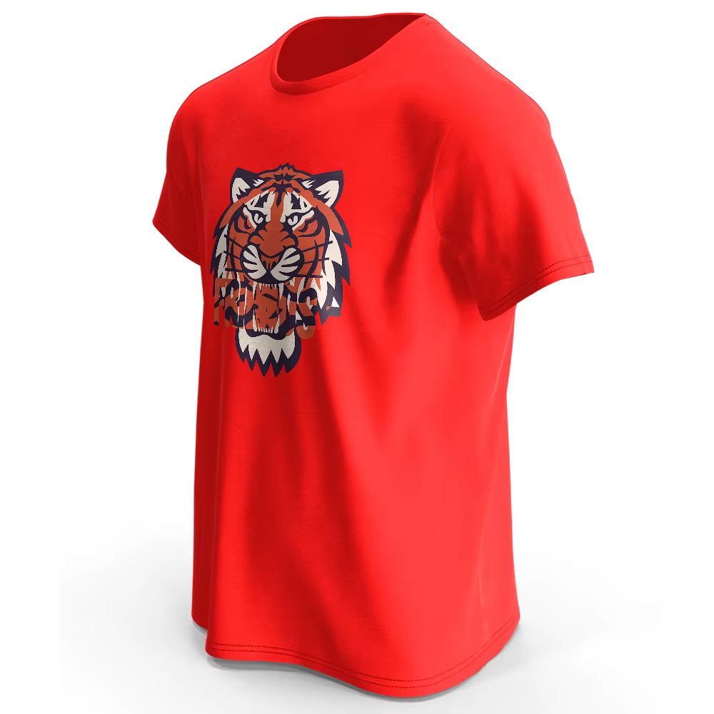 T-shirt imprimé tigre pour hommes et femmes