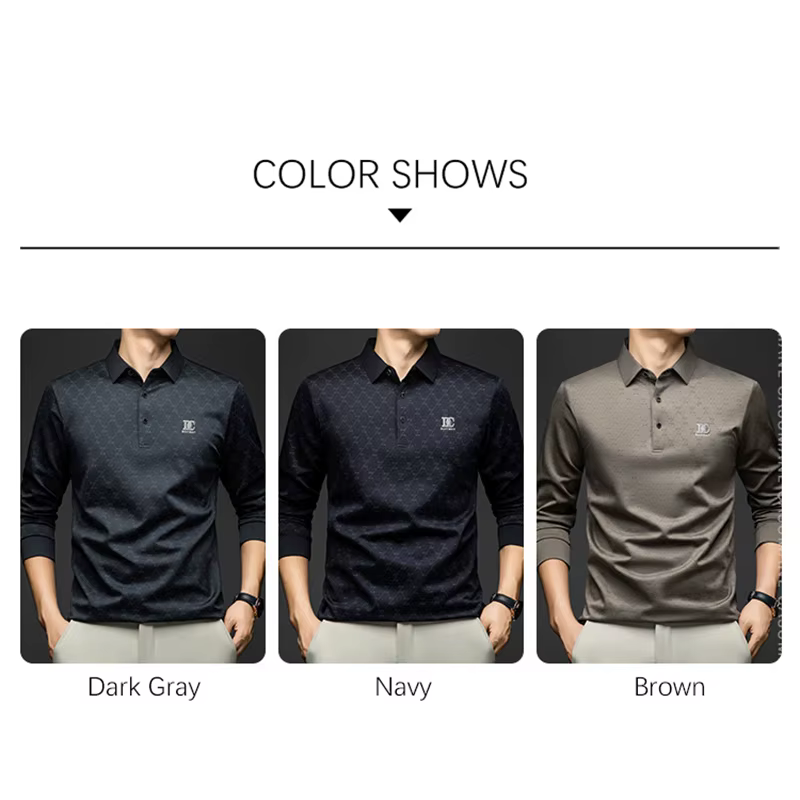 Chemises Polo Élégantes BROWON Printemps-Automne 2026 pour Hommes