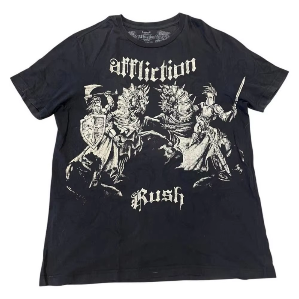 T-shirt pour homme à imprimé crâne américain