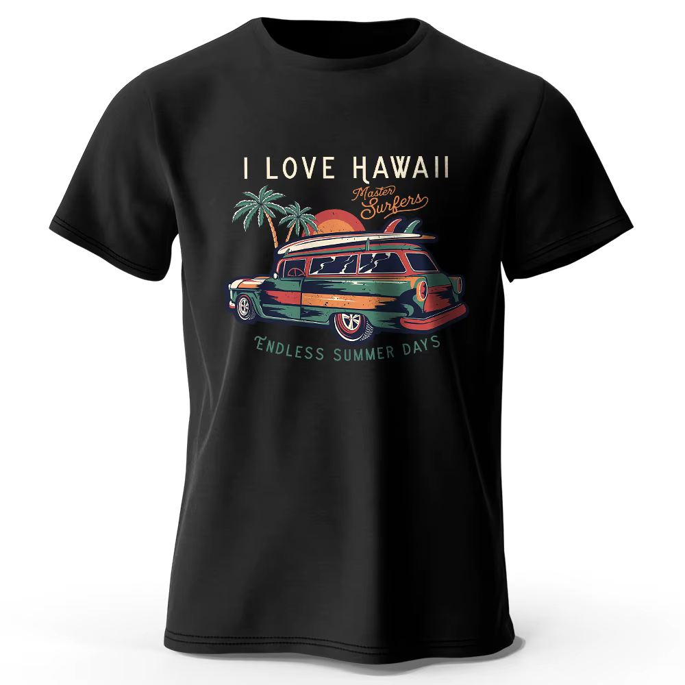 Vacances hawaïennes imprimé unisexe hommes femmes T-Shirt t-shirts hauts 100% coton Aloha fleur graphique Luau tenue de fête
