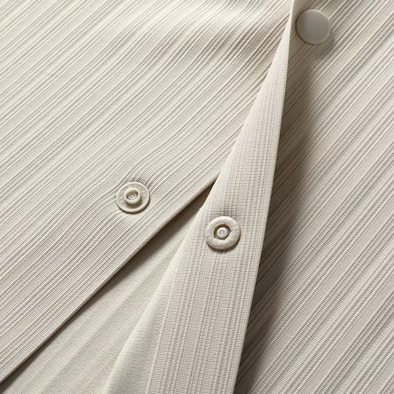 Polo de protection UV haut de gamme pour hommes – Conception texturée à rayures verticales