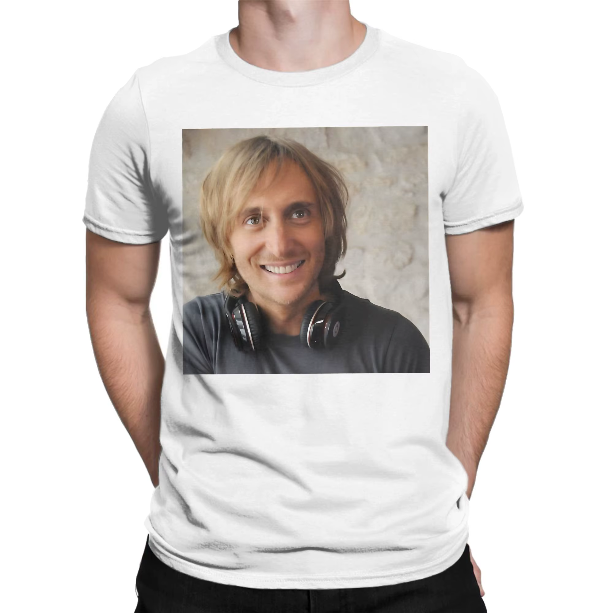 Davids Guettas Dj Mag Number Top Face T-Shirt d'été génial 100% coton Hip Hop pour homme