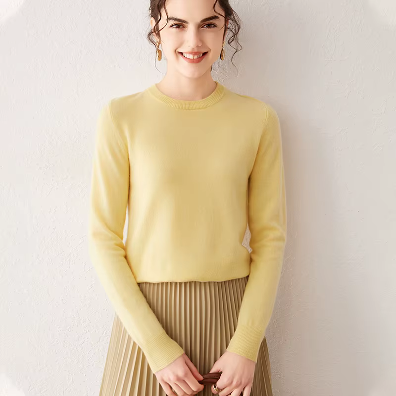 Pull en cachemire pur à 100 % pour femme
