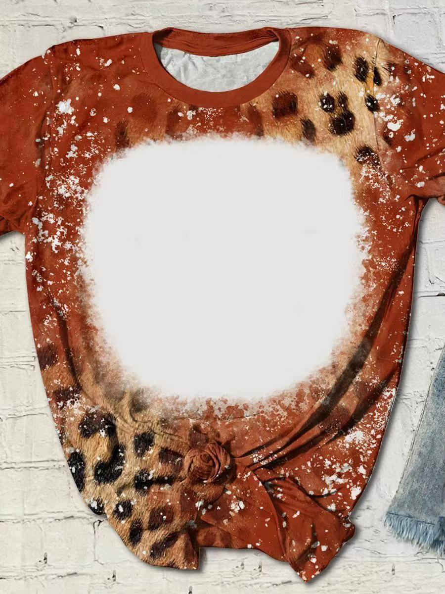 T-shirt à manches courtes en polyester pour sublimation
