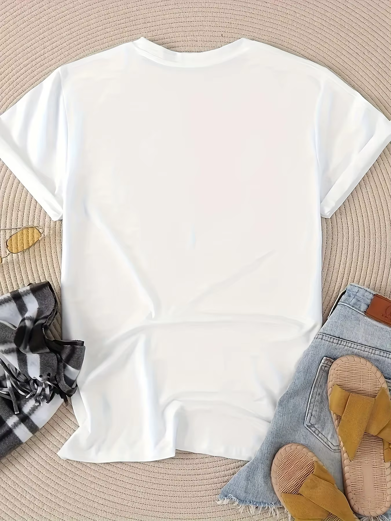Avec la cabine téléphonique de londres Design respirant été tenue décontractée femmes imprimé graphique t-shirt à manches courtes col rond hauts doux