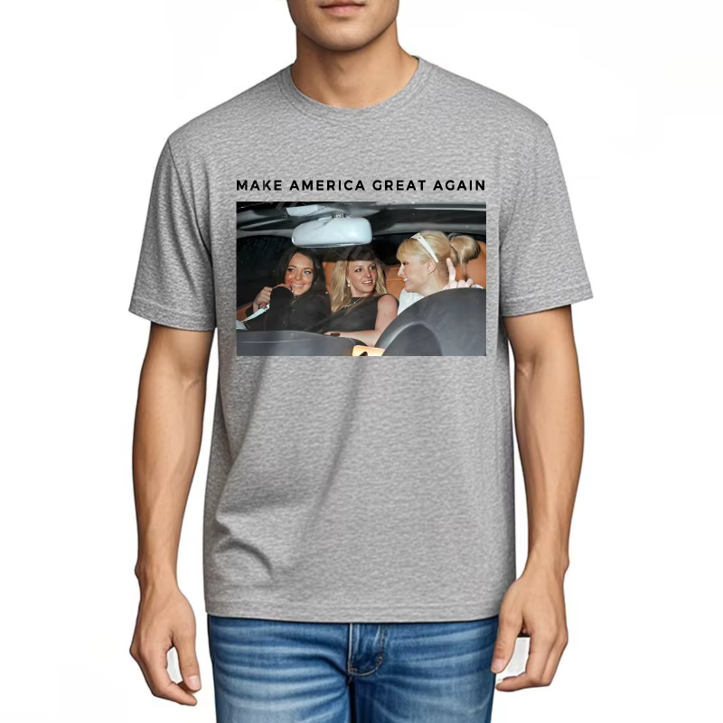 Hommes haut décontracté essentiel Teeshirts rendre l'amérique grande à nouveau Photo adulte coton t-shirt à la mode couleur unie t-shirt décontracté