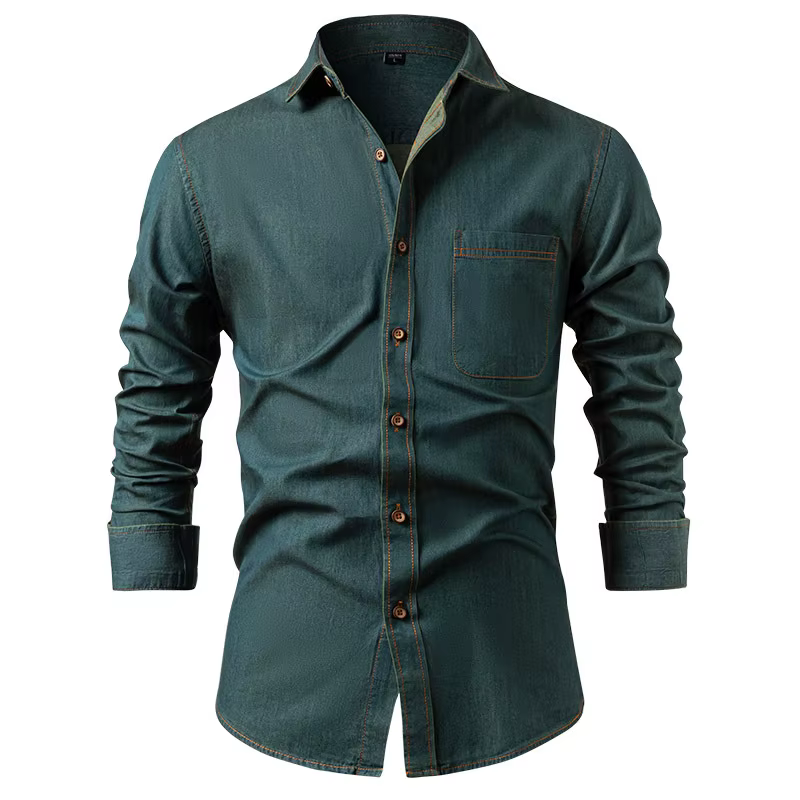 Chemise en jean américaine 2026 pour homme
