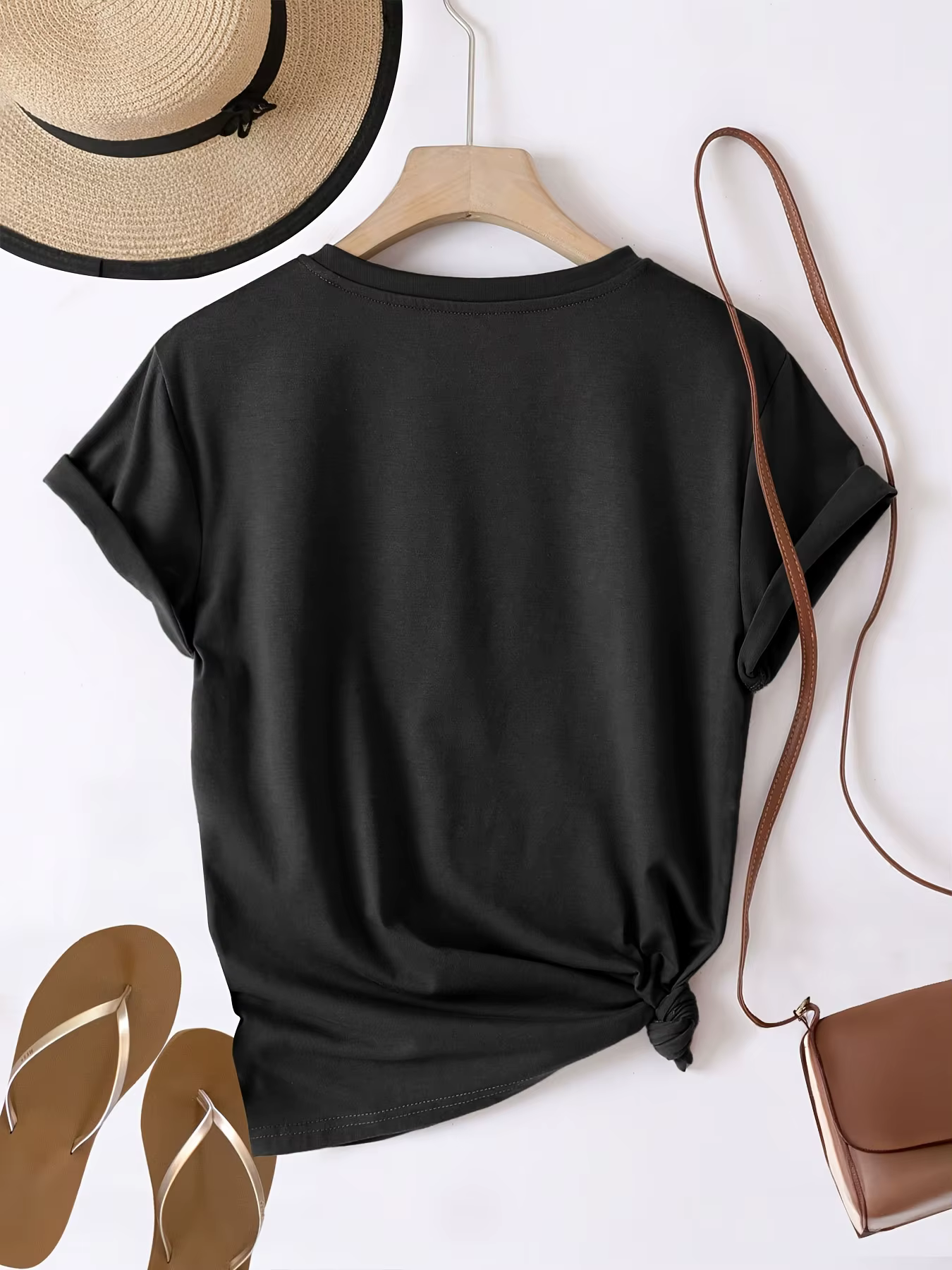 T-Shirt à imprimé graphique Floral pour femmes