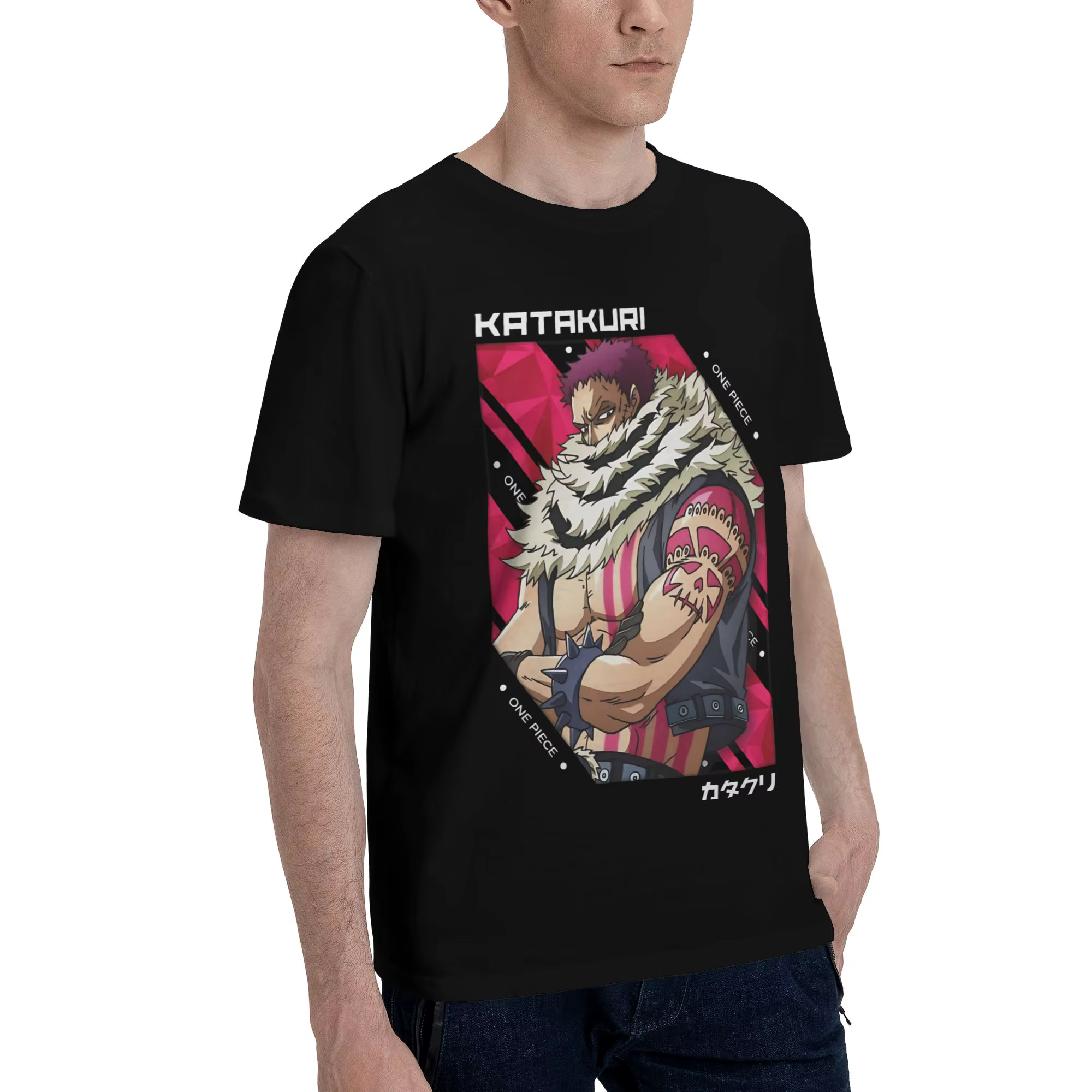 Charlotte Katakuri One Piece v Funny Graphic T-Shirt 100% coton Bandai ONE