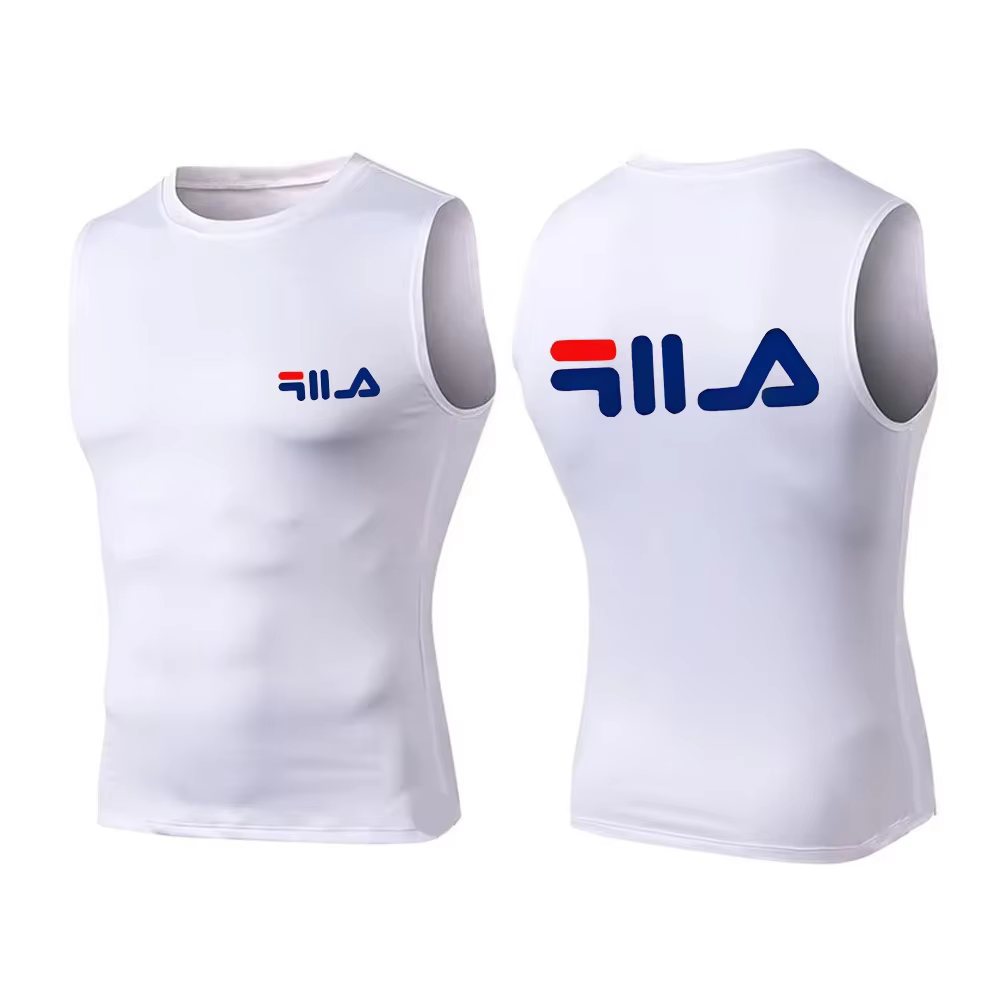 Débardeur Athlétique Homme Coupe Ajustée Respirant Anti-Transpiration Sans Manches pour Entraînement Sportif Course à Pied