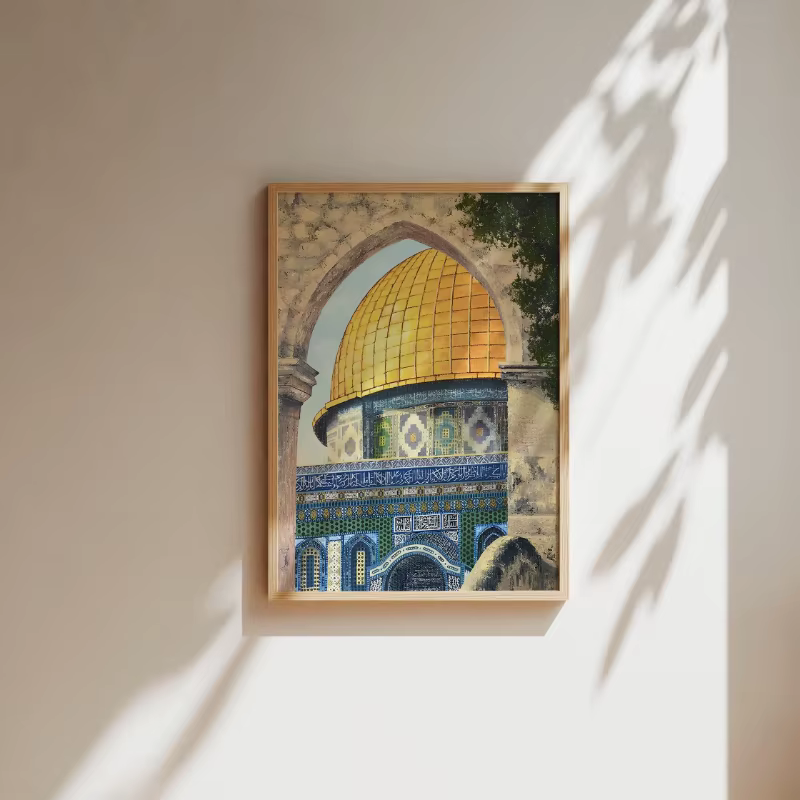 Art mural de la mosquée d'Al Aqsa