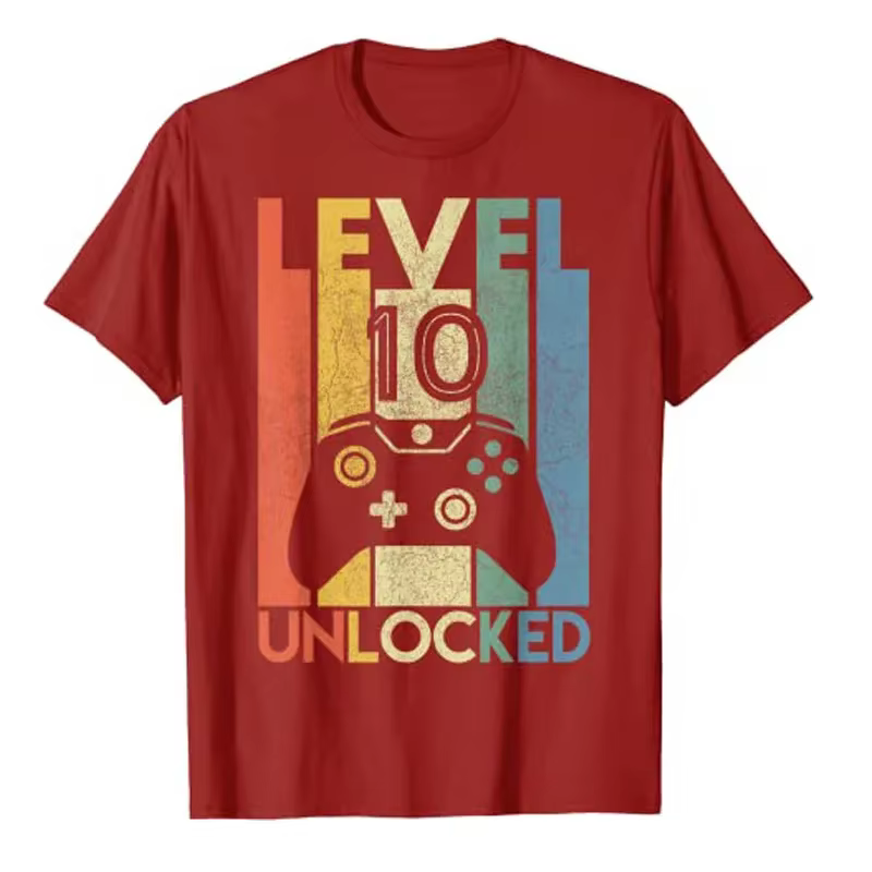 T-shirt graphique de joueur vidéo drôle pour garçons
