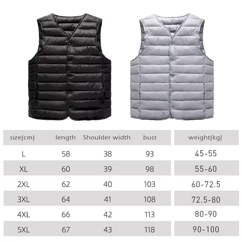 Doublure chaude ultra légère pour homme