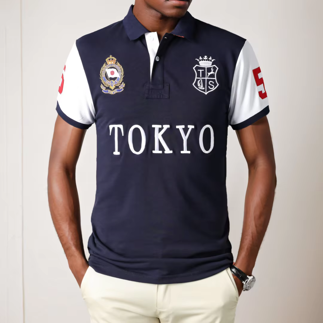 Polo de Styliste à Manches Courtes pour Homme