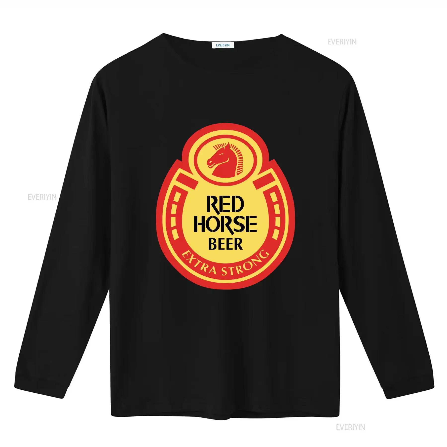 T-shirt de baseball drôle Red Horse Beer Extra Strong pour hommes et femmes