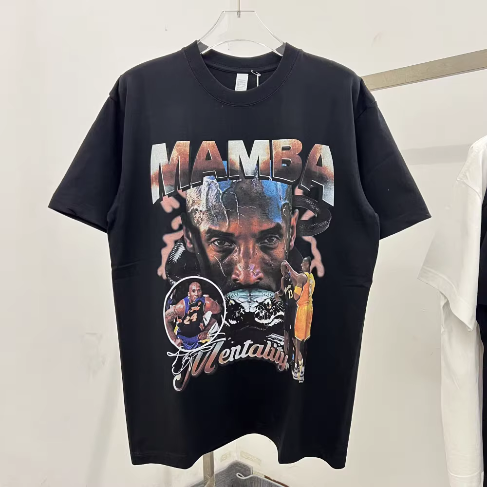 2025ss noir blanc T-shirt hommes femmes haute qualité tissu lourd unisexe