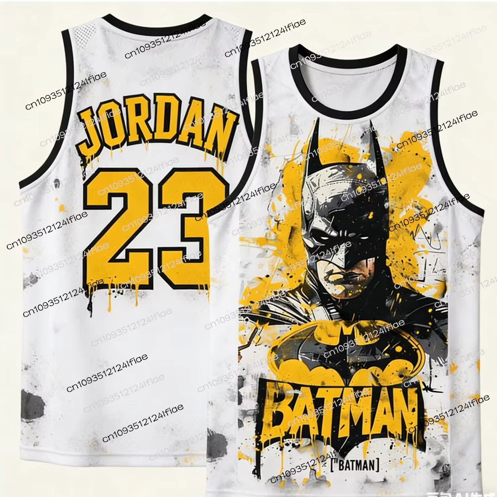 Nouveau Maillot de Basketball Batman Jordan pour Homme 2026