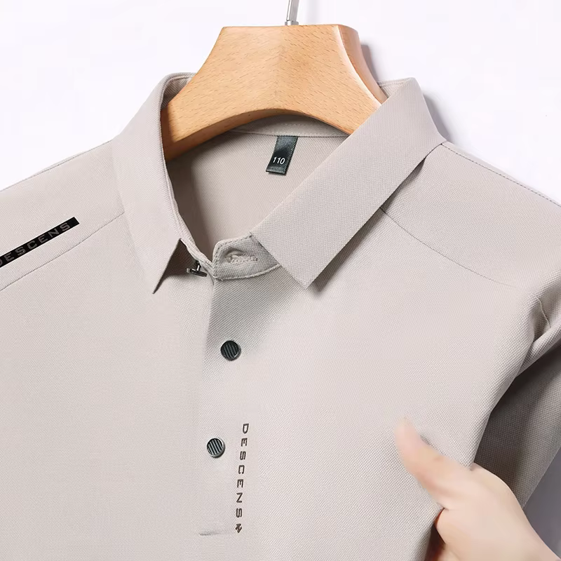 Nouveau Polo Homme Décontracté Imprimé à Manches Courtes Anti-Plis Respirant Confortable Été Polyvalent 2026