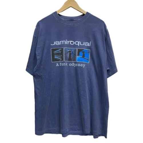 Jamiroquai Band graphique charbon de bois noir à manches courtes unisexe T-shirt Harajuku rétro hip-hop été coton préféré