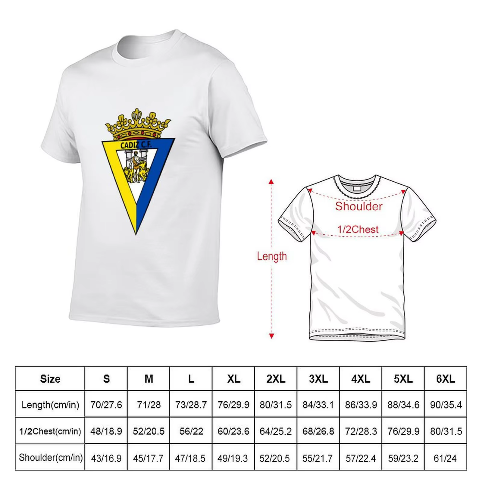 Cadiz cf T-Shirt homme t-shirts pour hommes