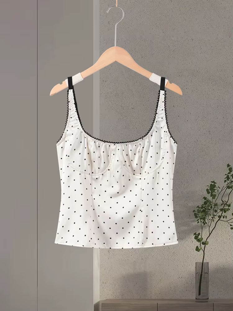 Hauts sexy à pois pour femmes