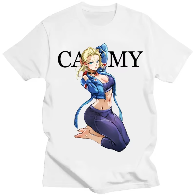 T-shirt de boxe Hadouken pour hommes et femmes, Streetwear classique, Street Fighter, 6 Cammy, White Game, Hot Clothing
