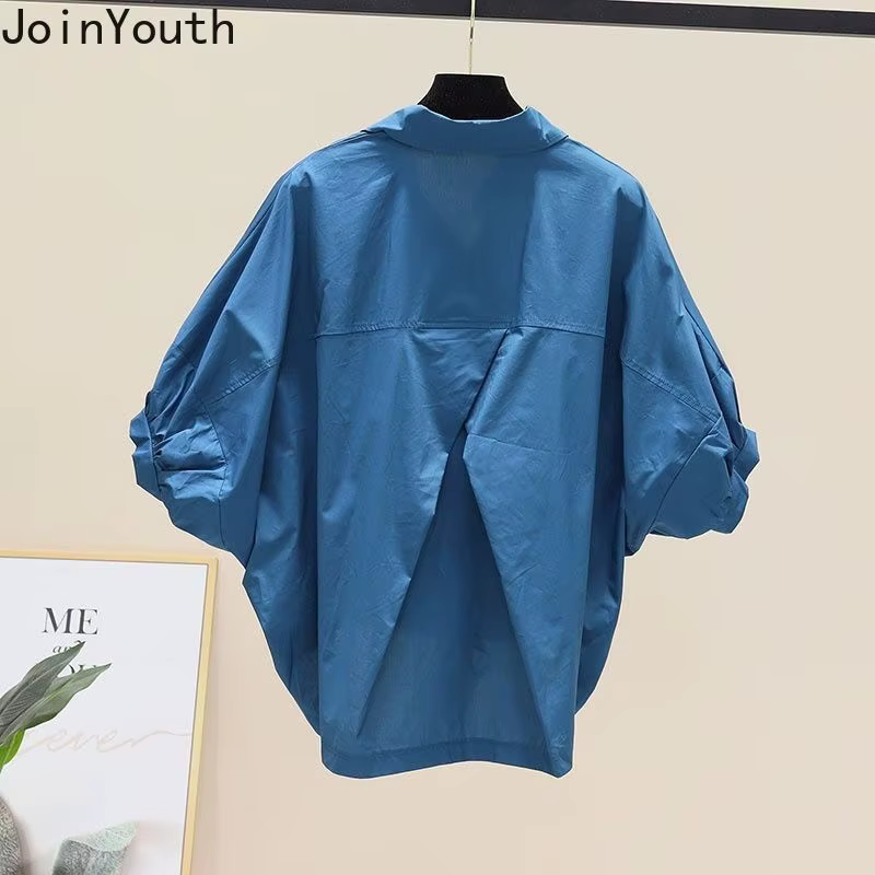 Chemises irrégulières à manches courtes pour femmes 2025 Blusas Mujer De Moda coréen surdimensionné hauts décontracté mode cordon Blouses blanches