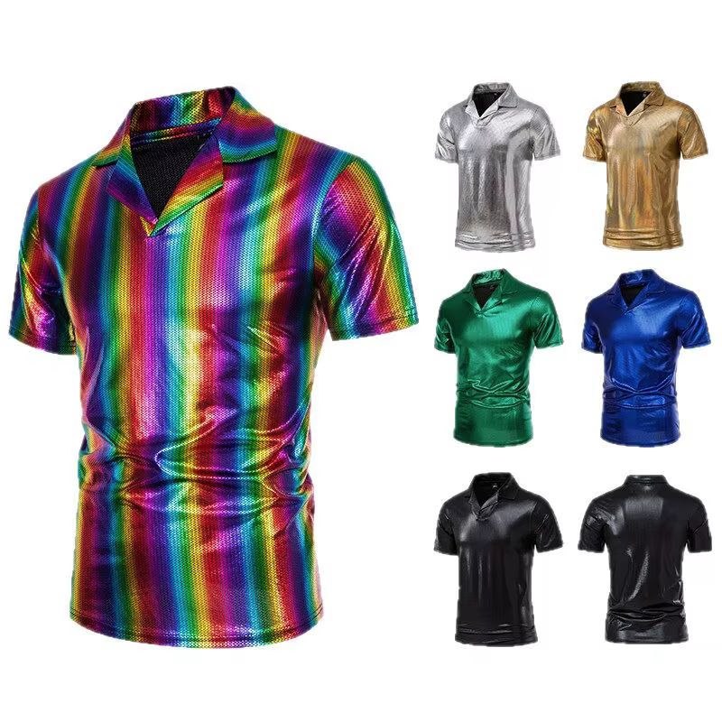 T-shirt à col et manches courtes pour homme