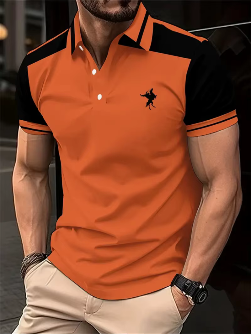 Polo à manches courtes pour hommes