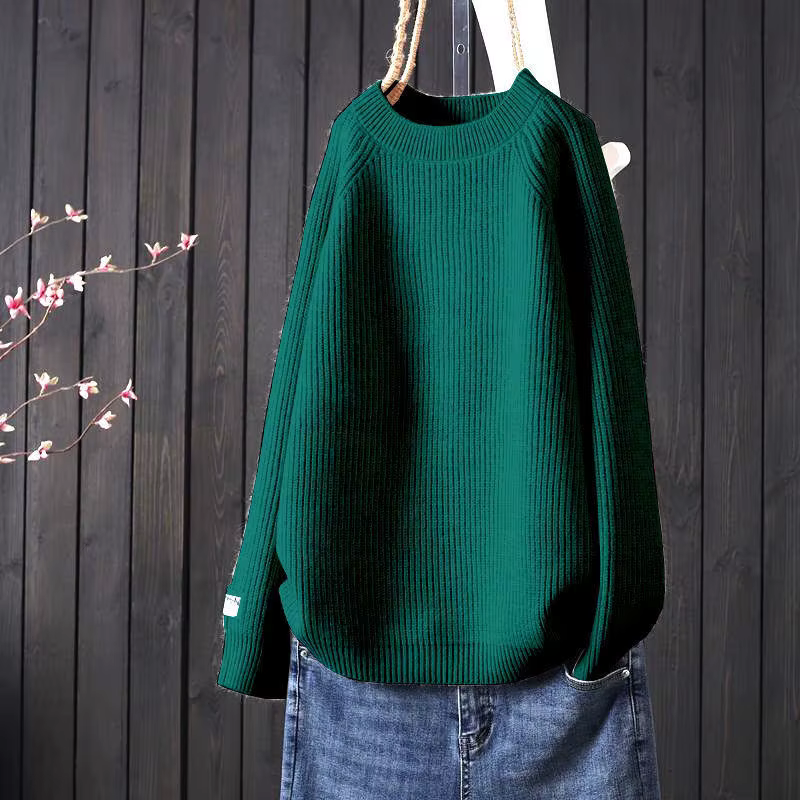 Pull en cachemire pour femmes 2025 tendance Style coréen col rond mode épais Crochet hauts vêtements