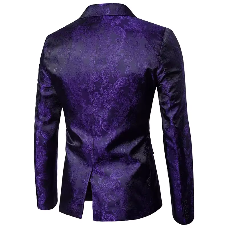 Veste de costume violette pour hommes