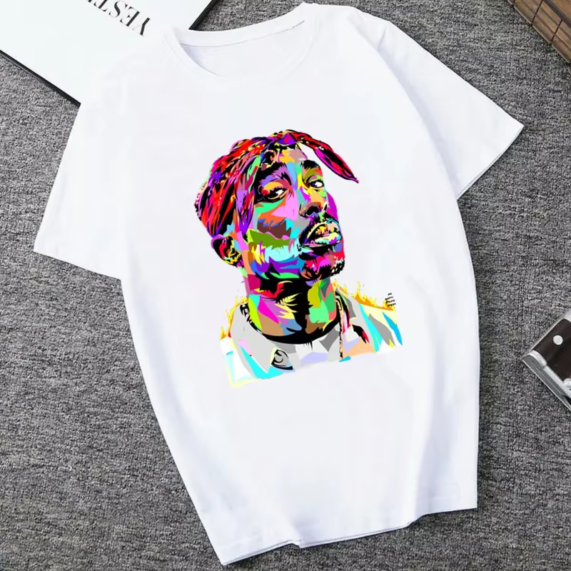 American Ripper Tupac 2pac T-shirt pour femme