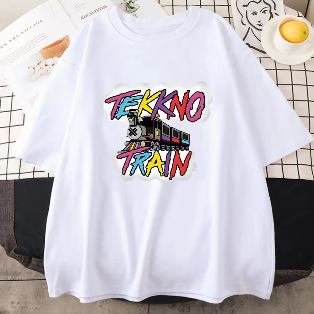No-T-shirt unisexe en coton imprimé graphique