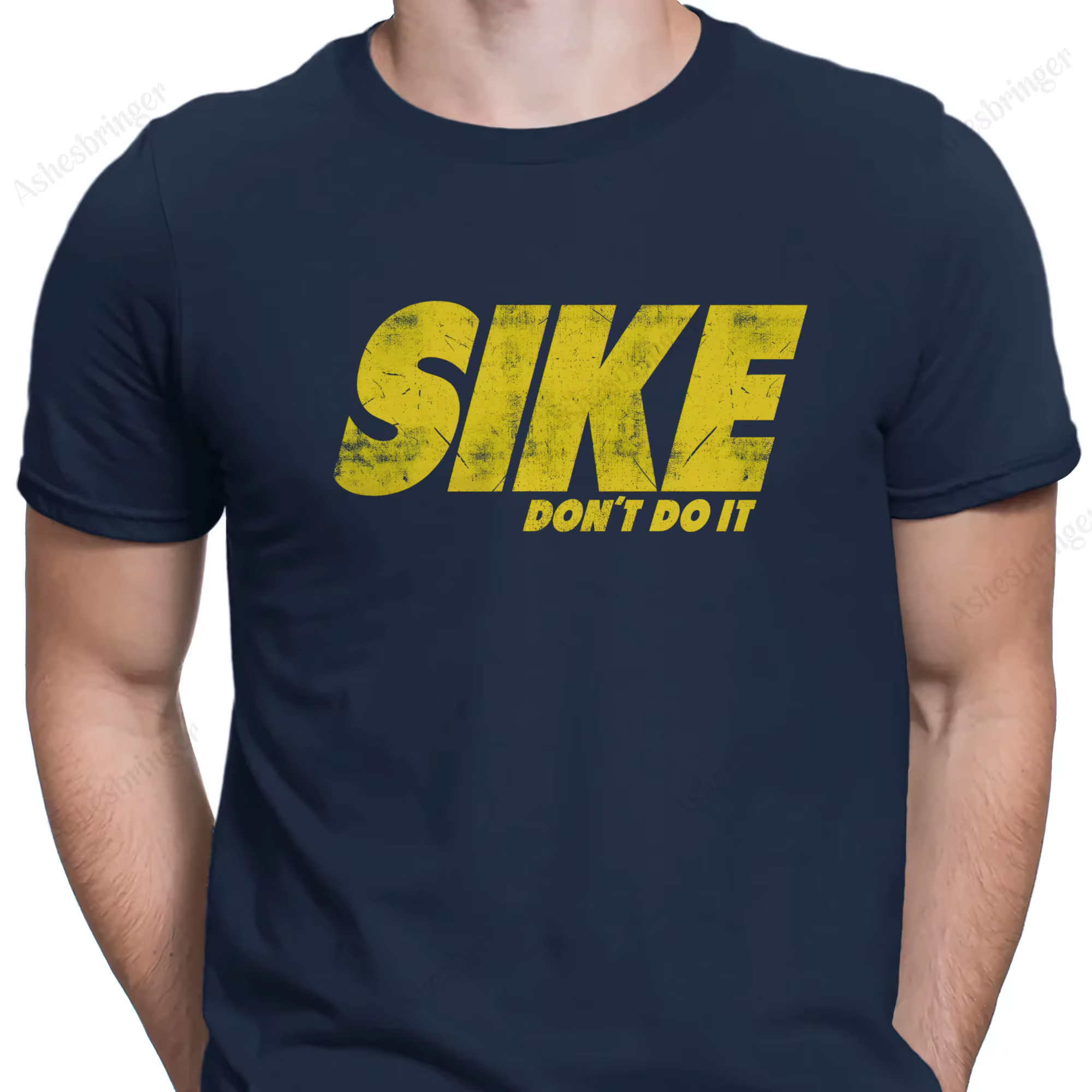 SIKE, DON'T DO IT T-Shirt DRÔLE Journal d'un enfant Wimpy PREMIUM COTON Tee Street Style décontracté pour hommes et femmes